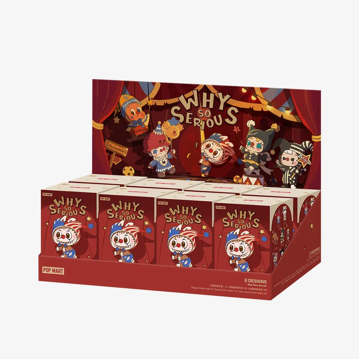 Pop Mart THE MONSTERS Why So Serious Series Vinyl Plush Pendant Blind Box, gallery