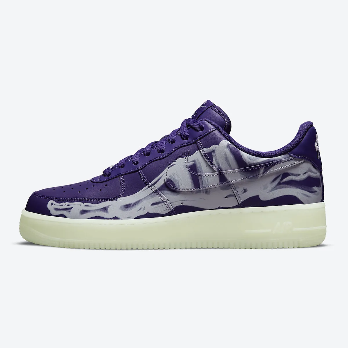 Nike Air Force 1 Low Skeleton Purple, shot
