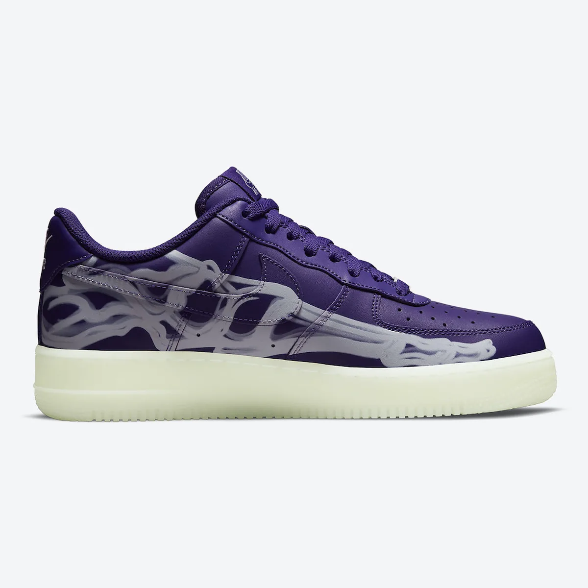 Nike Air Force 1 Low Skeleton Purple, shot