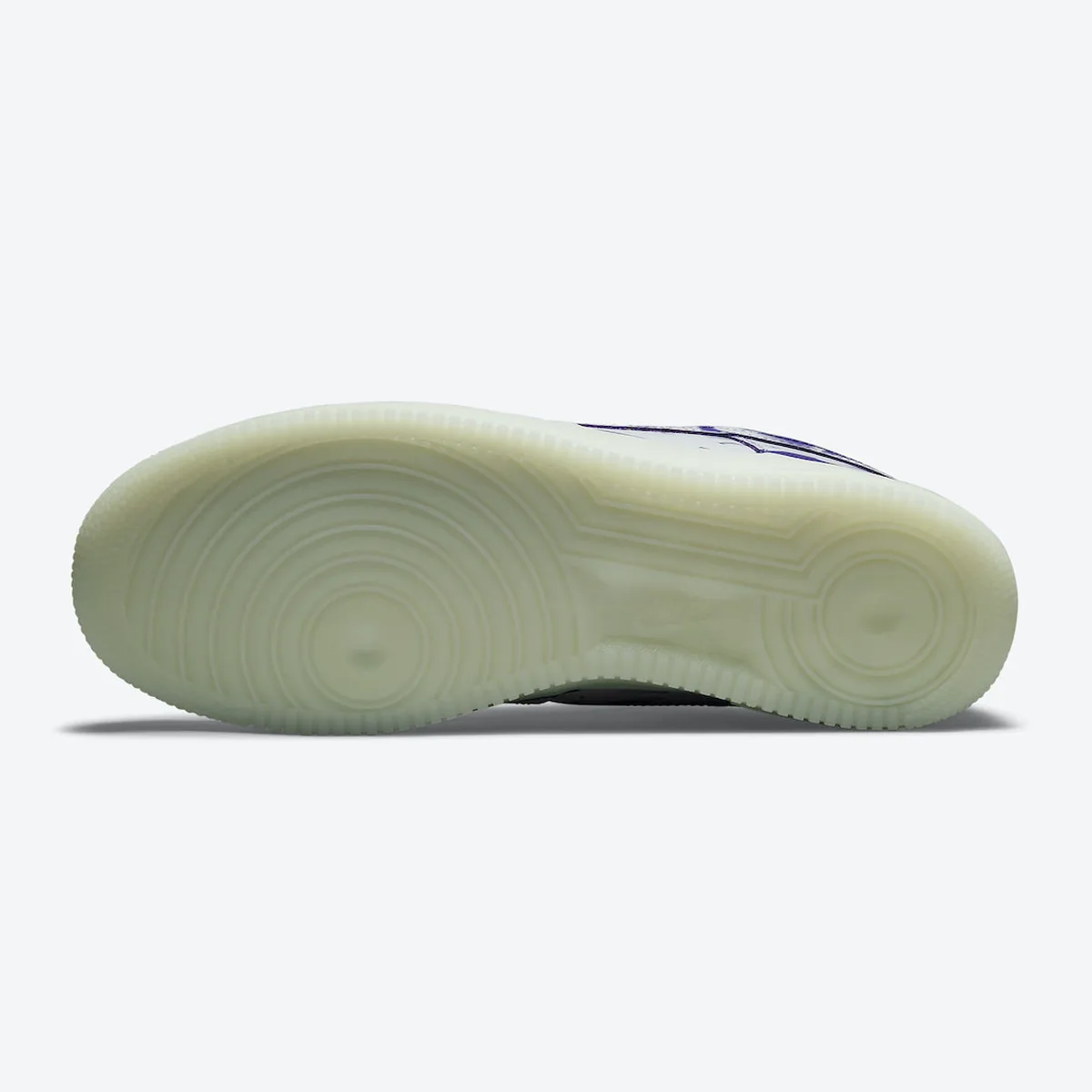 Nike Air Force 1 Low Skeleton Purple, shot