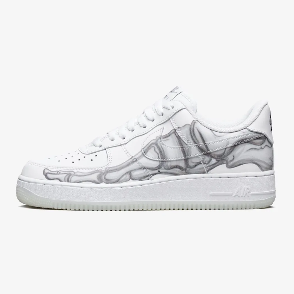 Nike Air Force 1 Low Skeleton White, shot