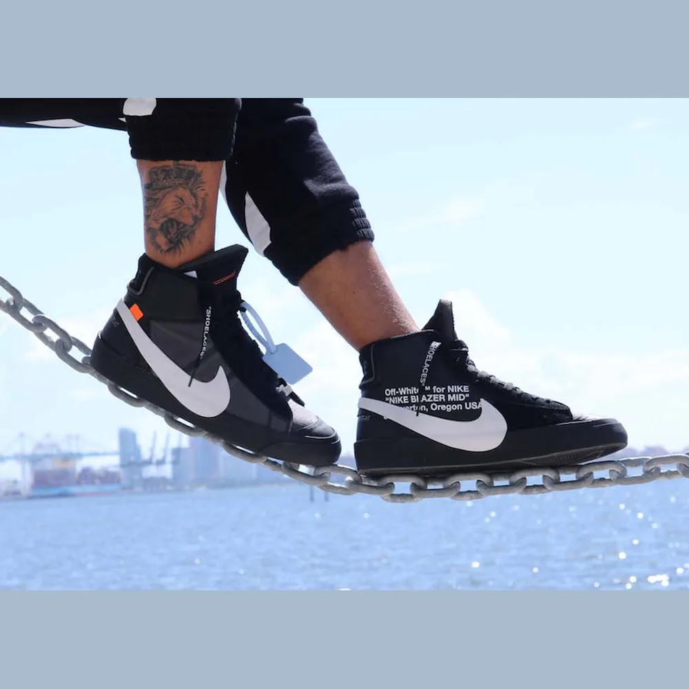 Off-White x Nike Blazer Mid Grim Reaper, shot