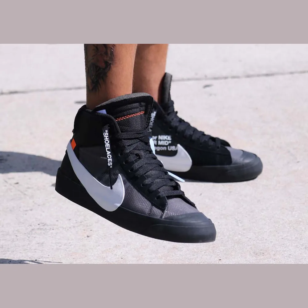 Off-White x Nike Blazer Mid Grim Reaper, shot